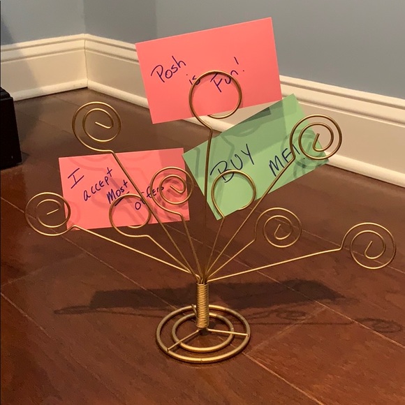 Other - Gold photo holder reminder center